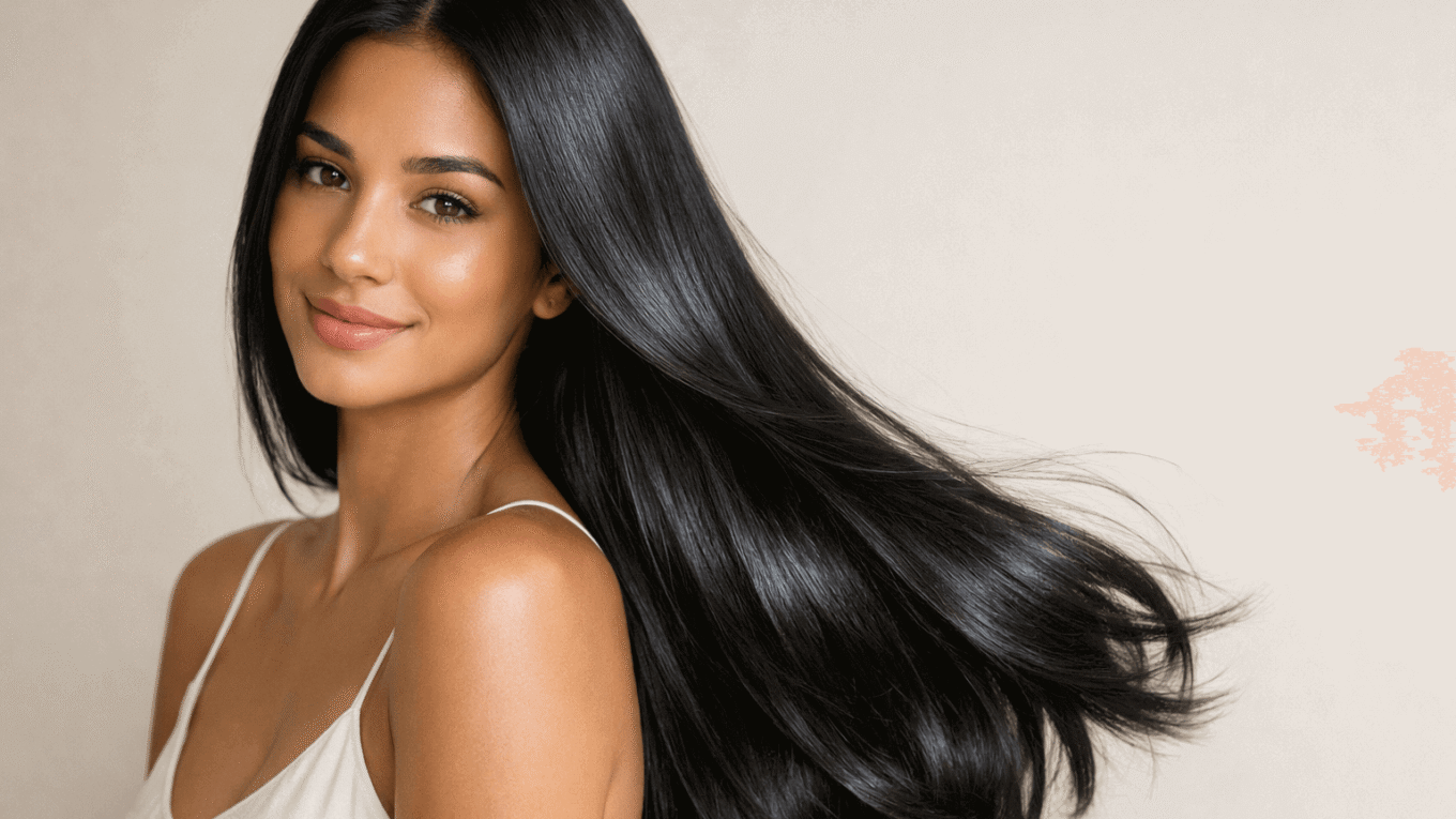 Cabelo saudável e brilhante após hidratação capilar profunda