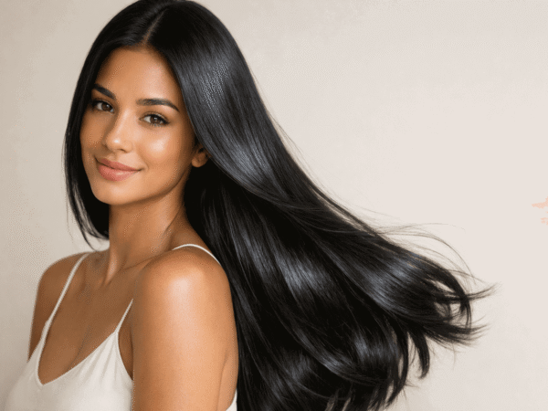 Cabelo saudável e brilhante após hidratação capilar profunda