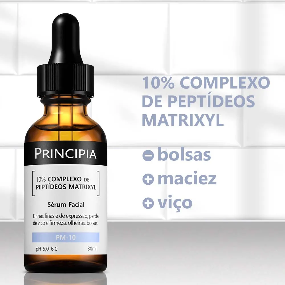 Sérum facial Principia com 10% de peptídeos Matrixyl