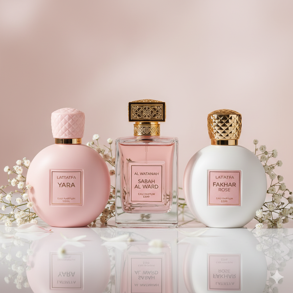 melhor perfume árabe feminino 2026 lattafa yara sabah al ward fakhar rose