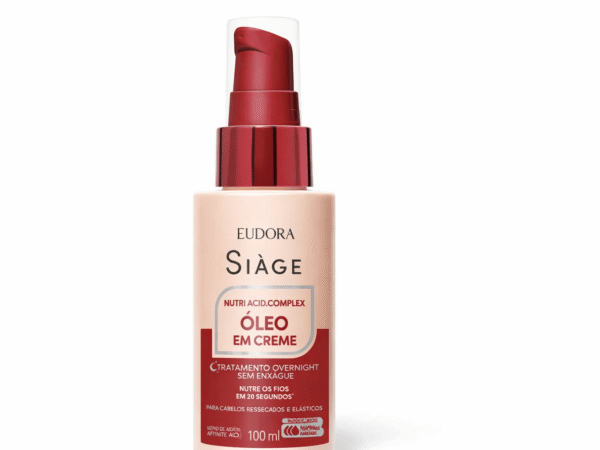 óleo em creme siàge nutri acid complex eudora 100ml tratamento overnight