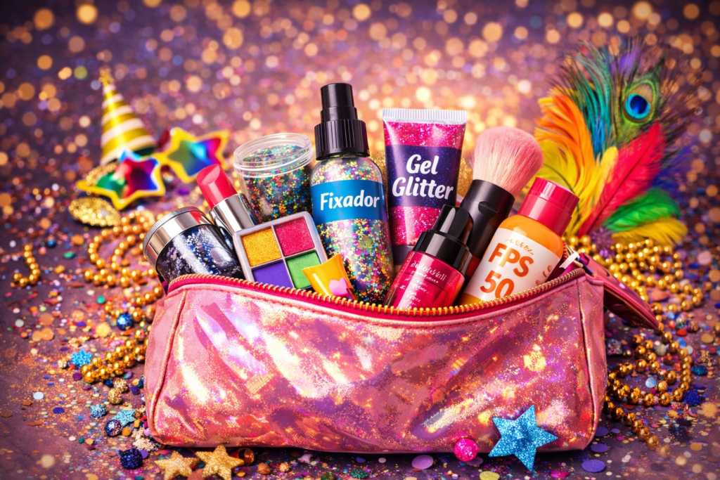O que levar na necessaire de carnaval – produtos essenciais para o bloco