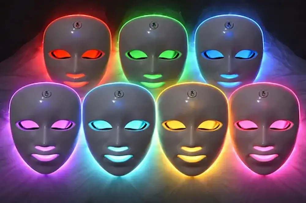 Cores da máscara de LED e seus principais benefícios para a pele.