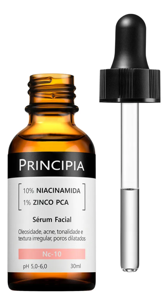 Sérum Principia NC-10 com Niacinamida para clarear a pele.