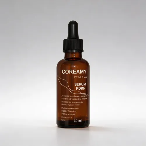 Frasco do Sérum Coreamy PDRN, opção de tratamento barato com DNA de Salmão.