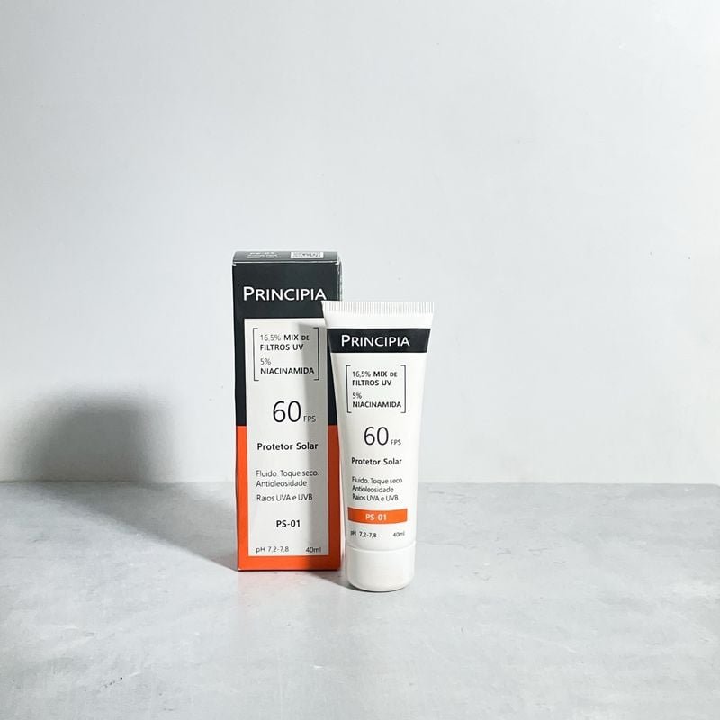 Protetor Solar Principia PS-01 Fluido Toque Seco e Antioleosidade