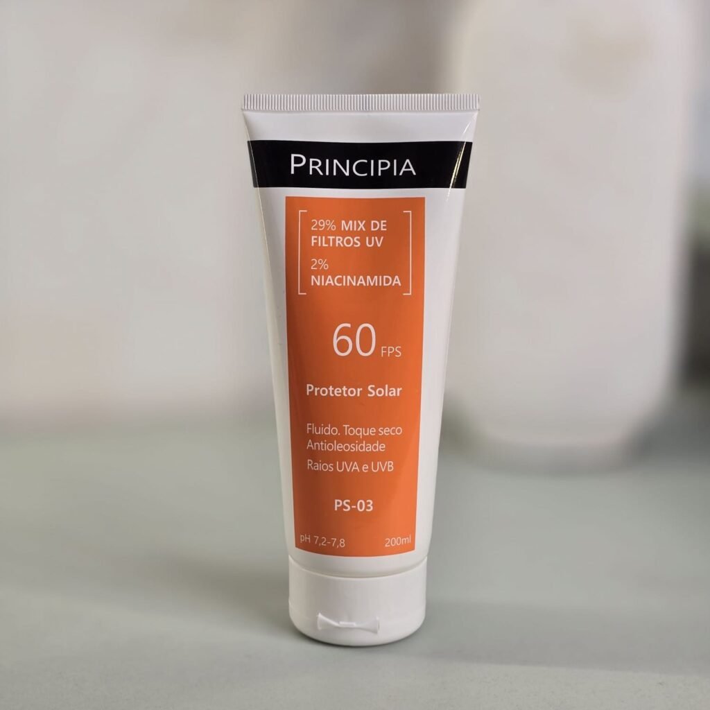 Protetor Solar Principia PS-03 Fluido Toque Seco FPS 60 200ml
