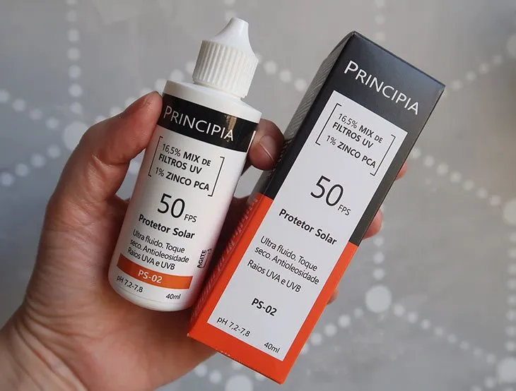 Protetor Solar Principia PS-02 FPS 50 Ultra Fluido Toque Seco