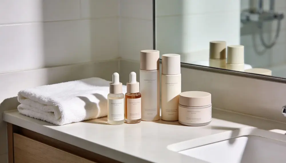 Produtos de skincare para uma rotina de recuperação da barreira cutânea