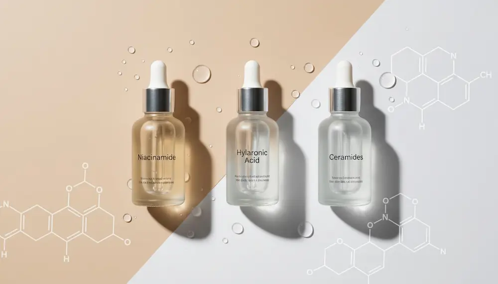 Ativos de skincare que combinam com pantenol para hidratação da pele