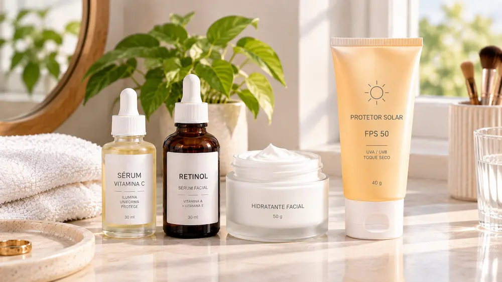 Retinol e protetor solar na rotina de cuidados com a pele